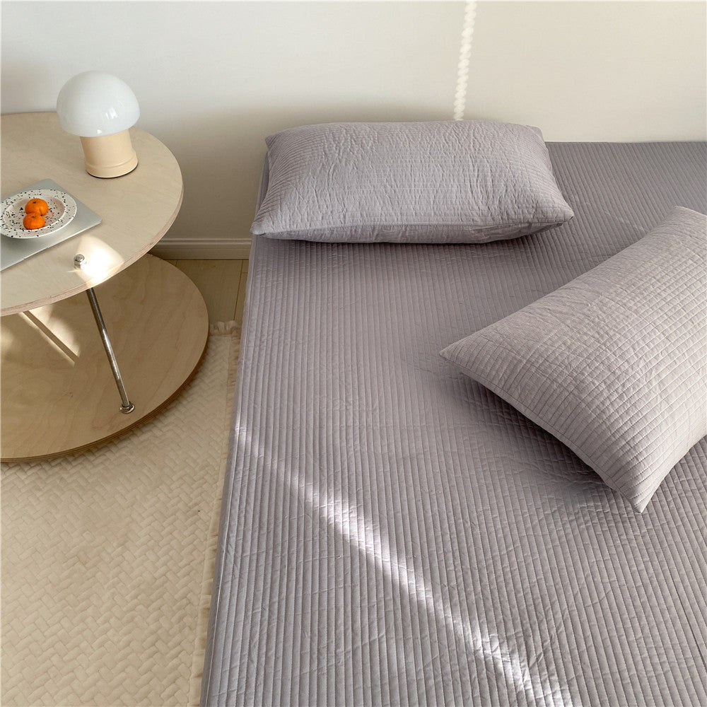 Quilted Cotton Mattress Pad Protector Breathable Hypoallergenic Mattress Topper
