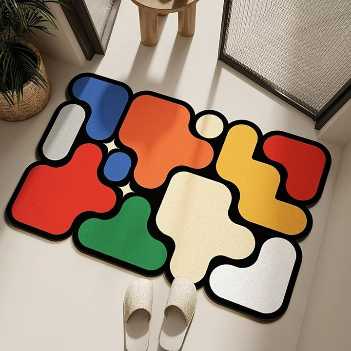 Modern Abstract Floor Mat Stornfield
