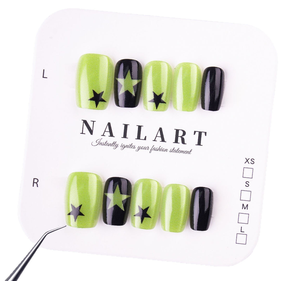 Creative Art Nails with Sparkling Star Designs Stornfield
