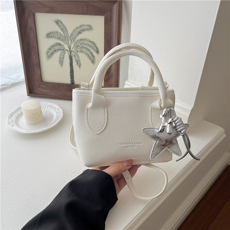 Premium Textured Leather Handheld Tote