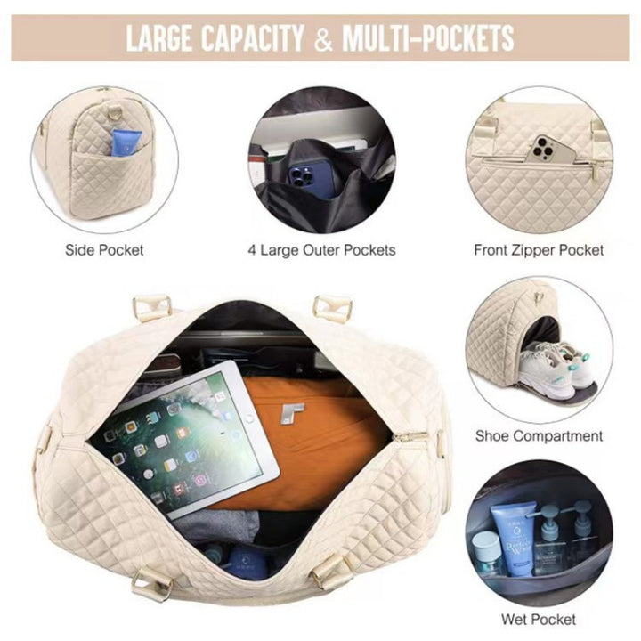 Fashionable and Luxurious Travel Bag with Removable Cosmetic Bag Stornfield