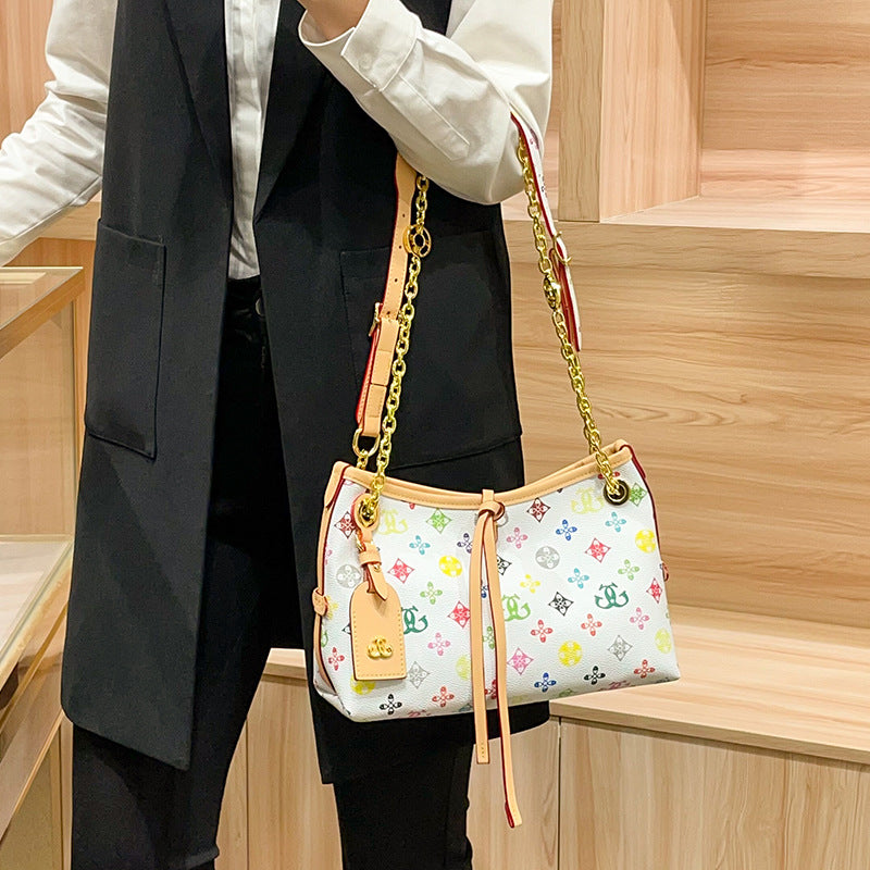 Trendy Designer Mini Handbag with Chain Accents