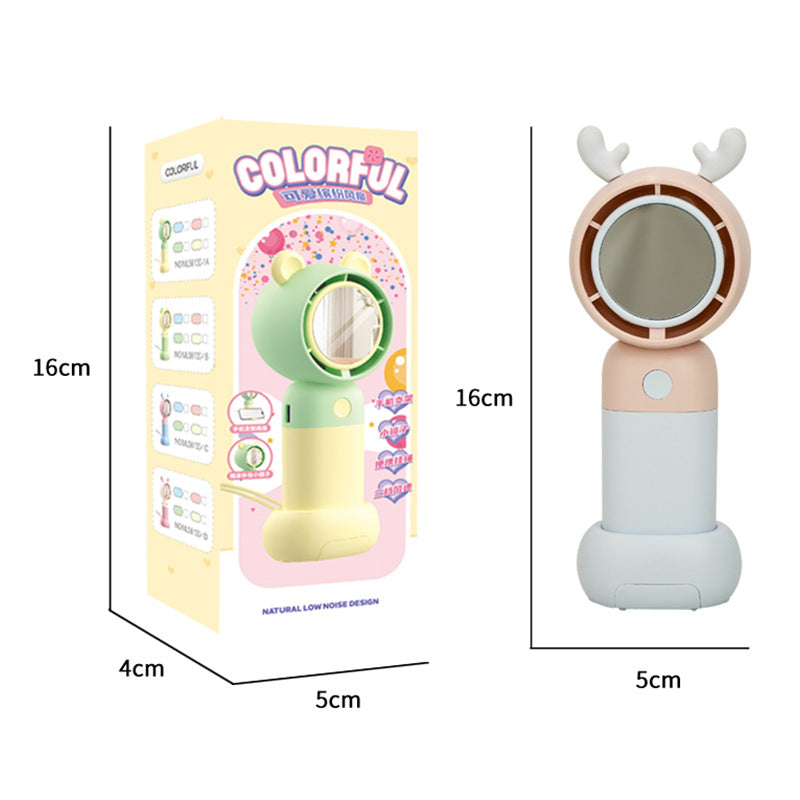 Women portable hand fan with cute cat ears design Stornfield