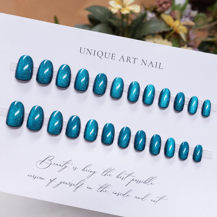 Sparkling Glitter Press-On Nails