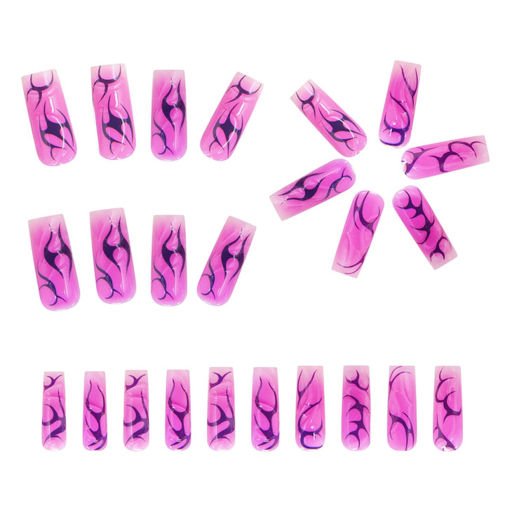 Artistic Long Coffin Nail Extensions Stornfield