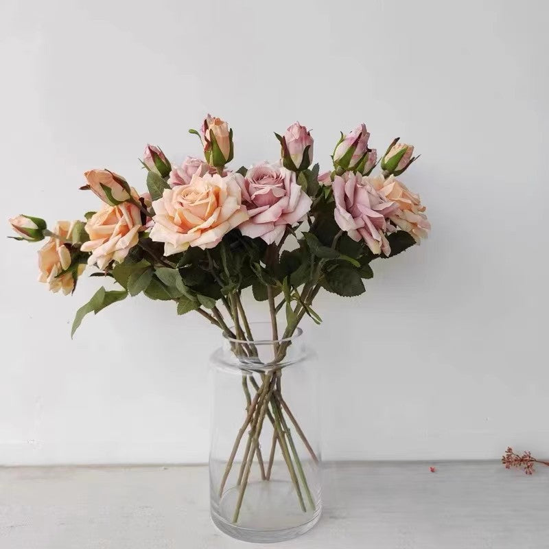 Lifelike Decorative Rose Stem