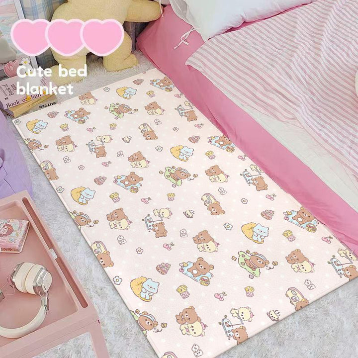 Cute Cartoon-Themed Bed Blanket