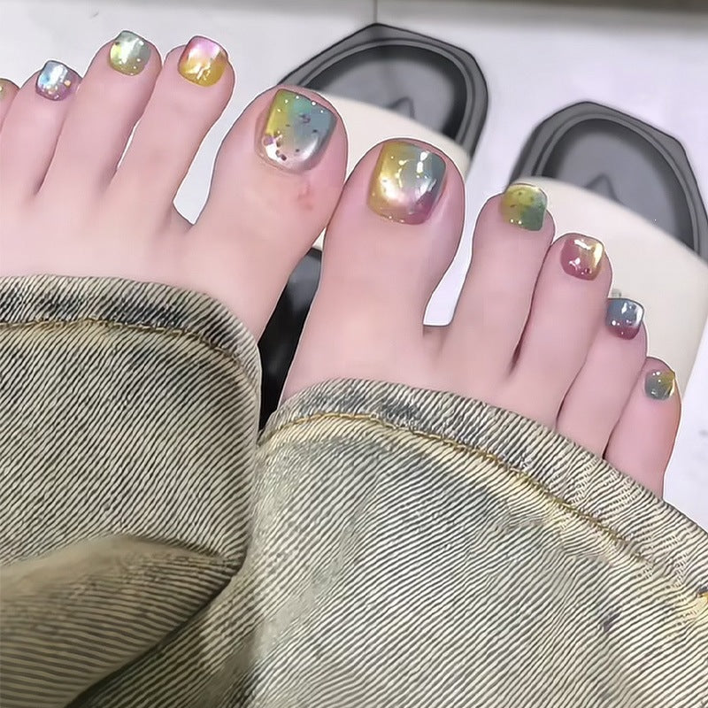 Gradient Color Acrylic Nails Stornfield