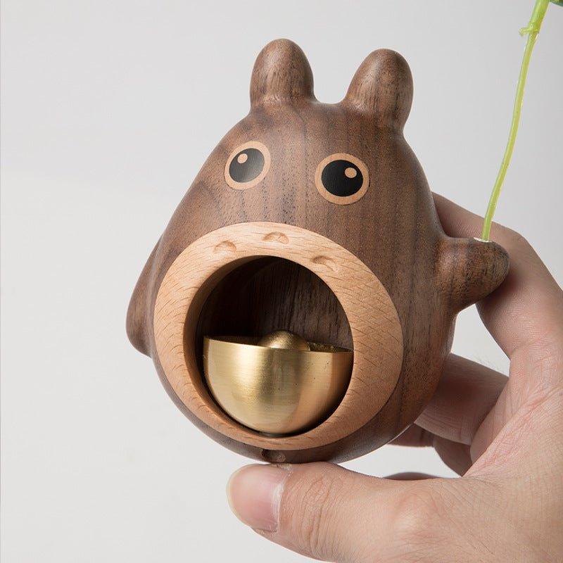 Handcrafted Wooden Totoro Doorbell With Metal Chime | Stornfield