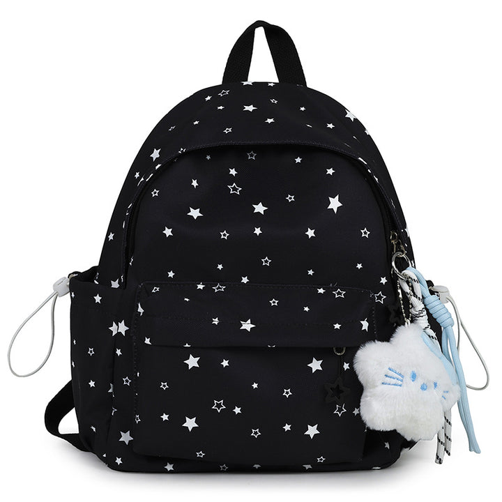 Starry Patterned Plush Backpack Stornfield