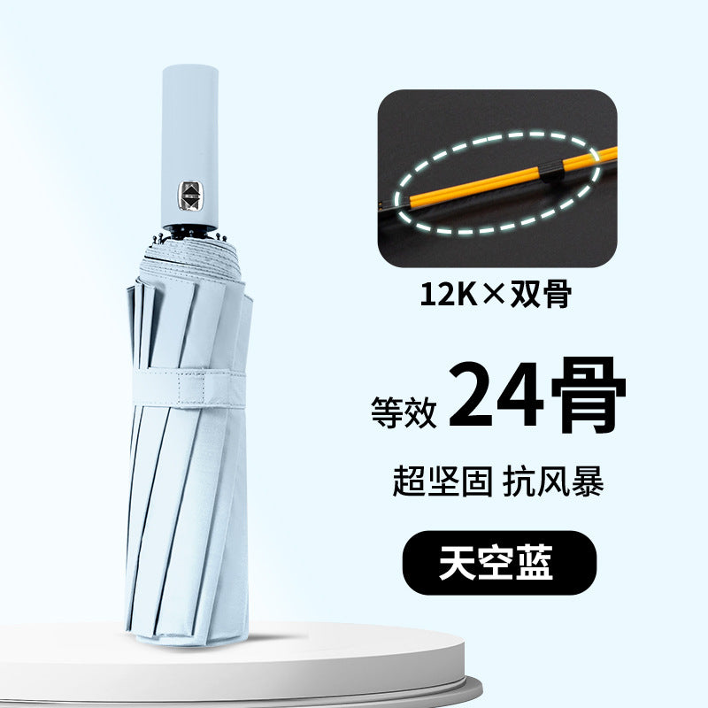 Ladies wind and rain protection umbrella with advanced double structure design Stornfield