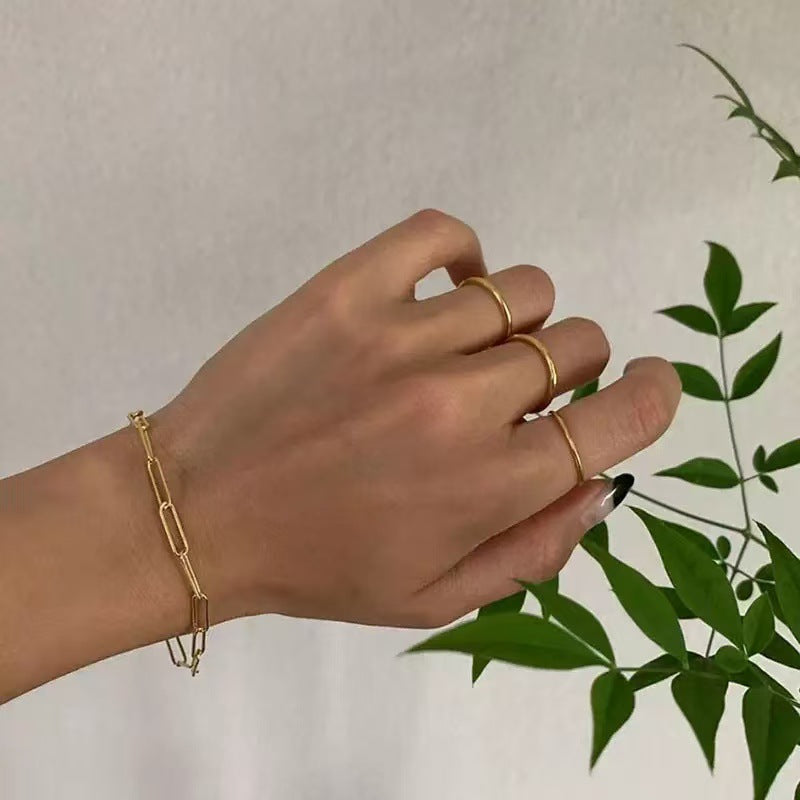 Minimalist Link Chain Bracelet Stornfield