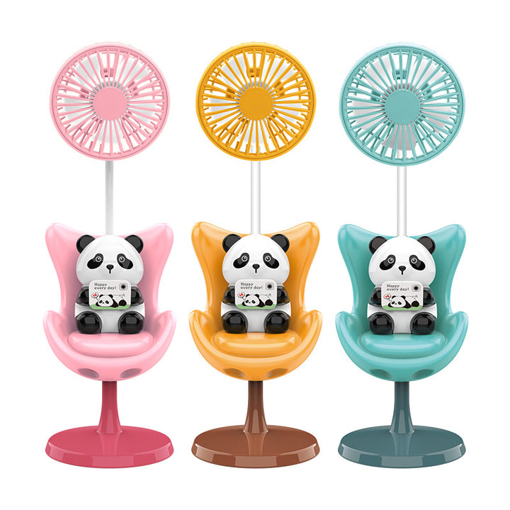 Unisex Creative Table Fan with Bear Figure Stornfield