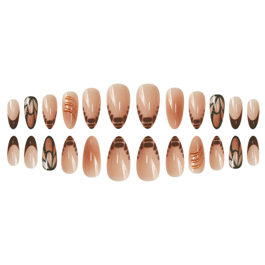 Designer Artistic Press-On Nail Extensions Stornfield