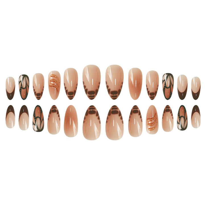 Designer Artistic Press-On Nail Extensions Stornfield
