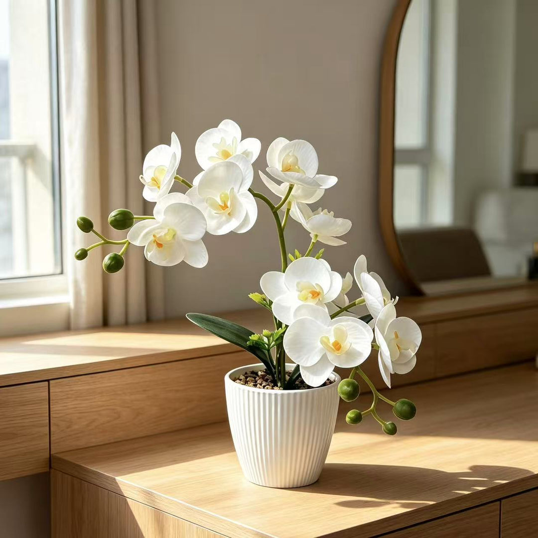 Decorative Faux Orchid Arrangement
