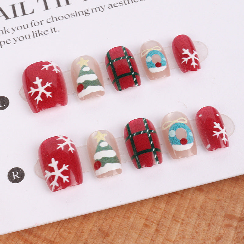 Holiday-Themed Decorative Press-On Nail Set Stornfield
