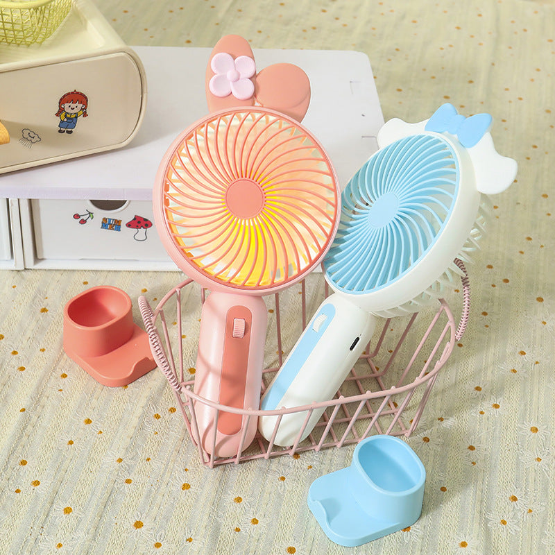 Ladies Portable Hand Fan with USB Connection and LED Lighting Stornfield