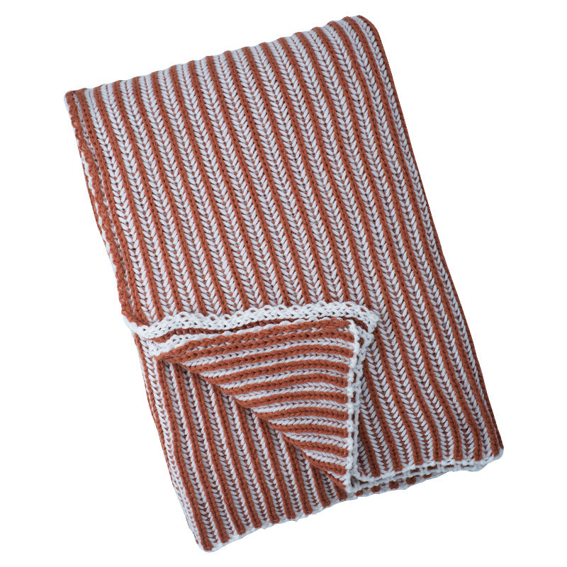 Stylish Knitted Throw Blanket