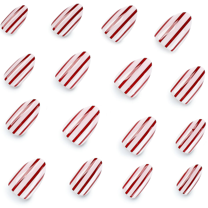 Artistic nail art with striped design Stornfield