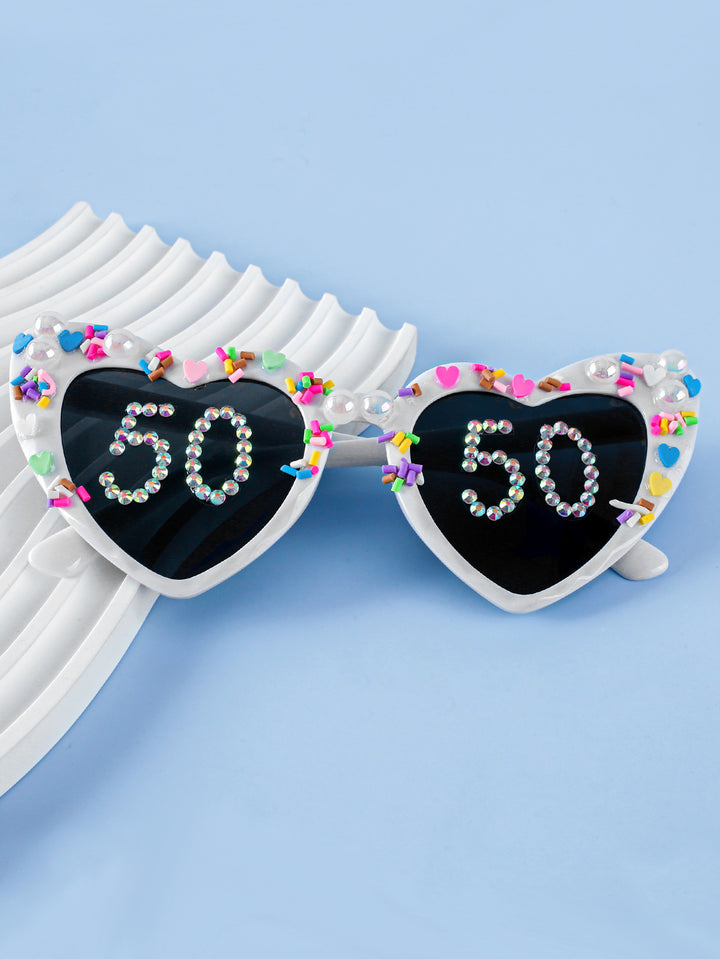 Decorative Celebration Heart-Shaped Sunglasses Stornfield