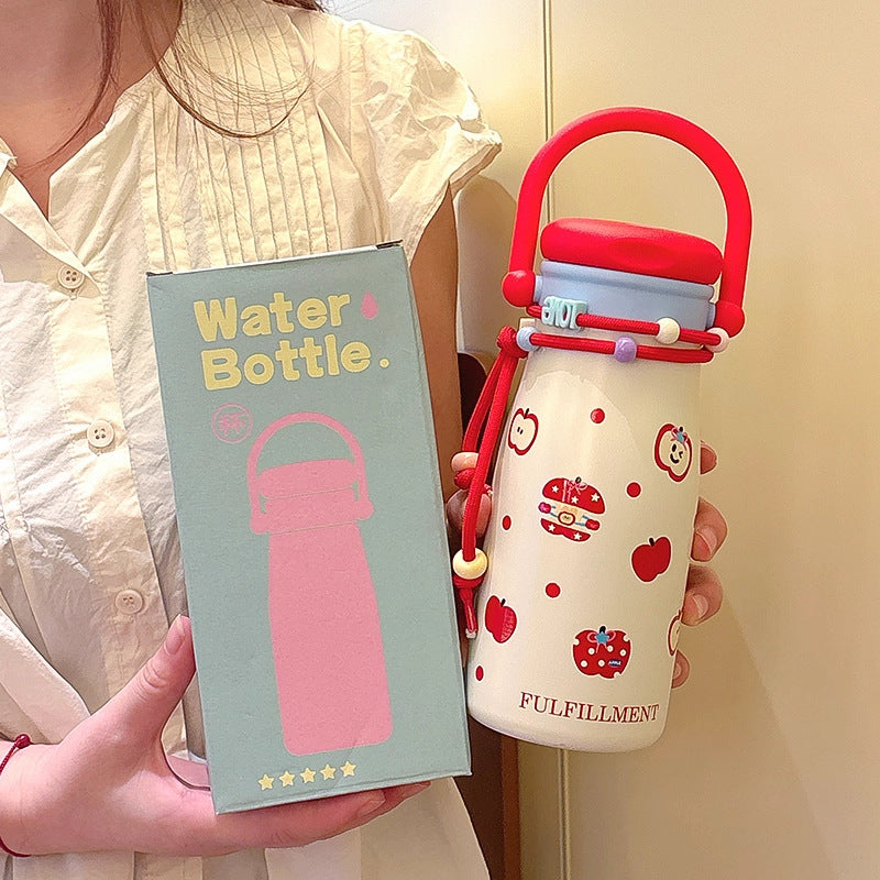 Women’s creative drinking bottle with funny design and practical cord Stornfield