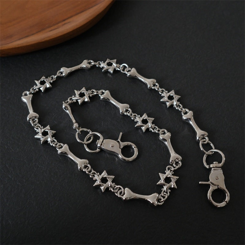 Elegant necklace with cross and bone pendants Stornfield