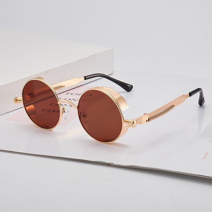 Women's retro-inspired round sunglasses with special lenses Stornfield