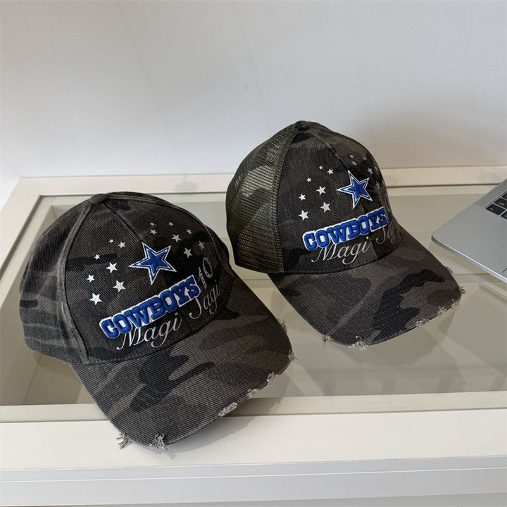 Men's Distressed Camouflage Graphic Baseball Cap Stornfield