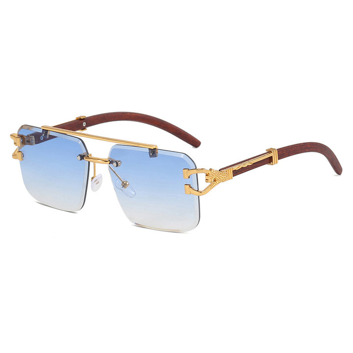 Women's fashionable glasses with innovative frame and luxurious wood detail Stornfield