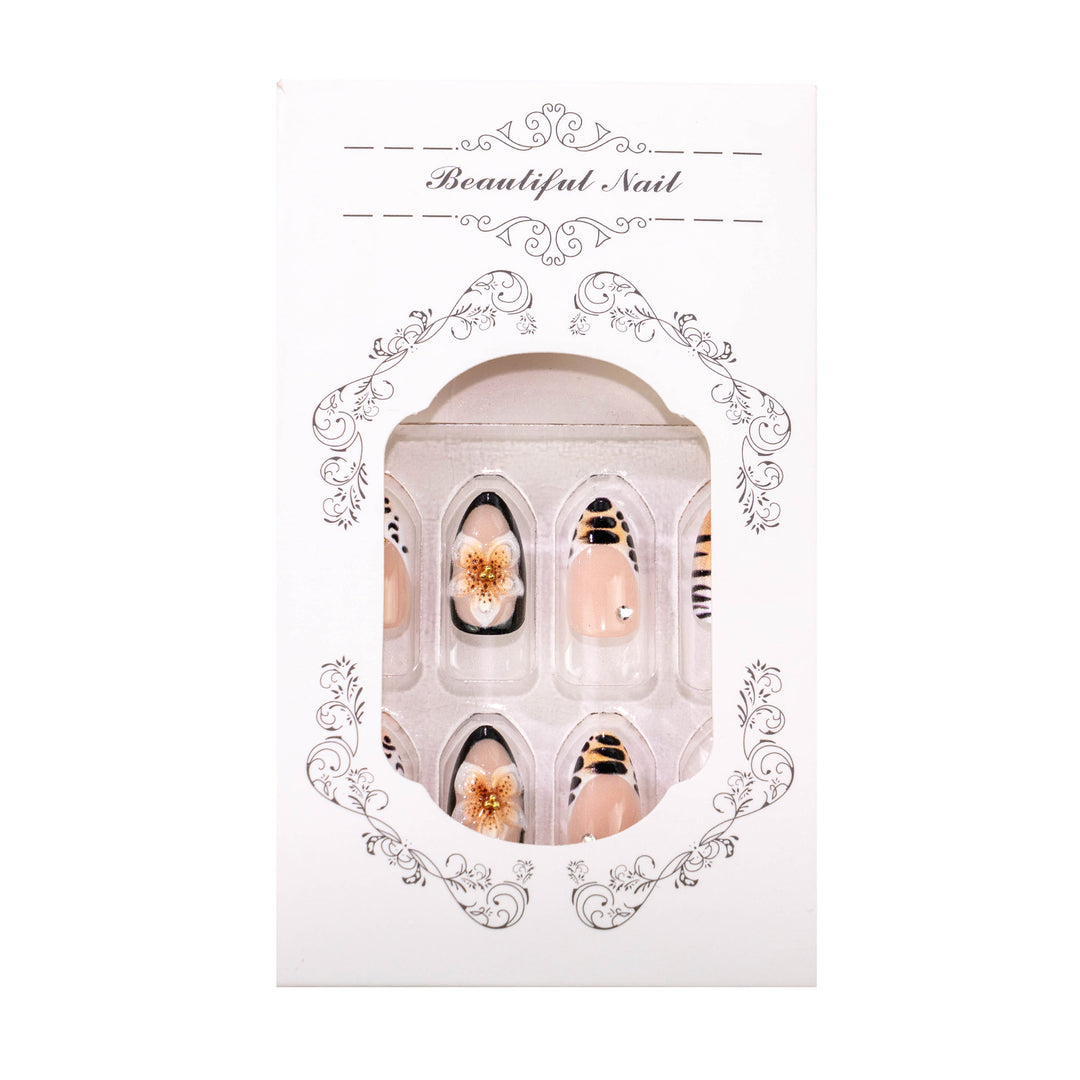 Luxury Floral Press-On Nails Set