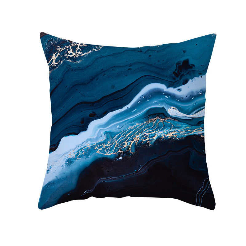 Abstract Marble Print Luxurious Velvet Decorative Throw Pillow Cover