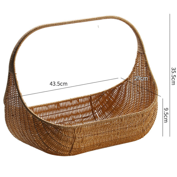 Handcrafted Wicker Storage Basket Stornfield