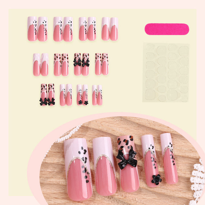 Nail art set with creative bows and animal designs Stornfield