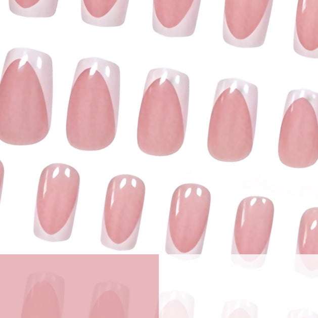 Classic French Tip Press-On Nail Set Stornfield