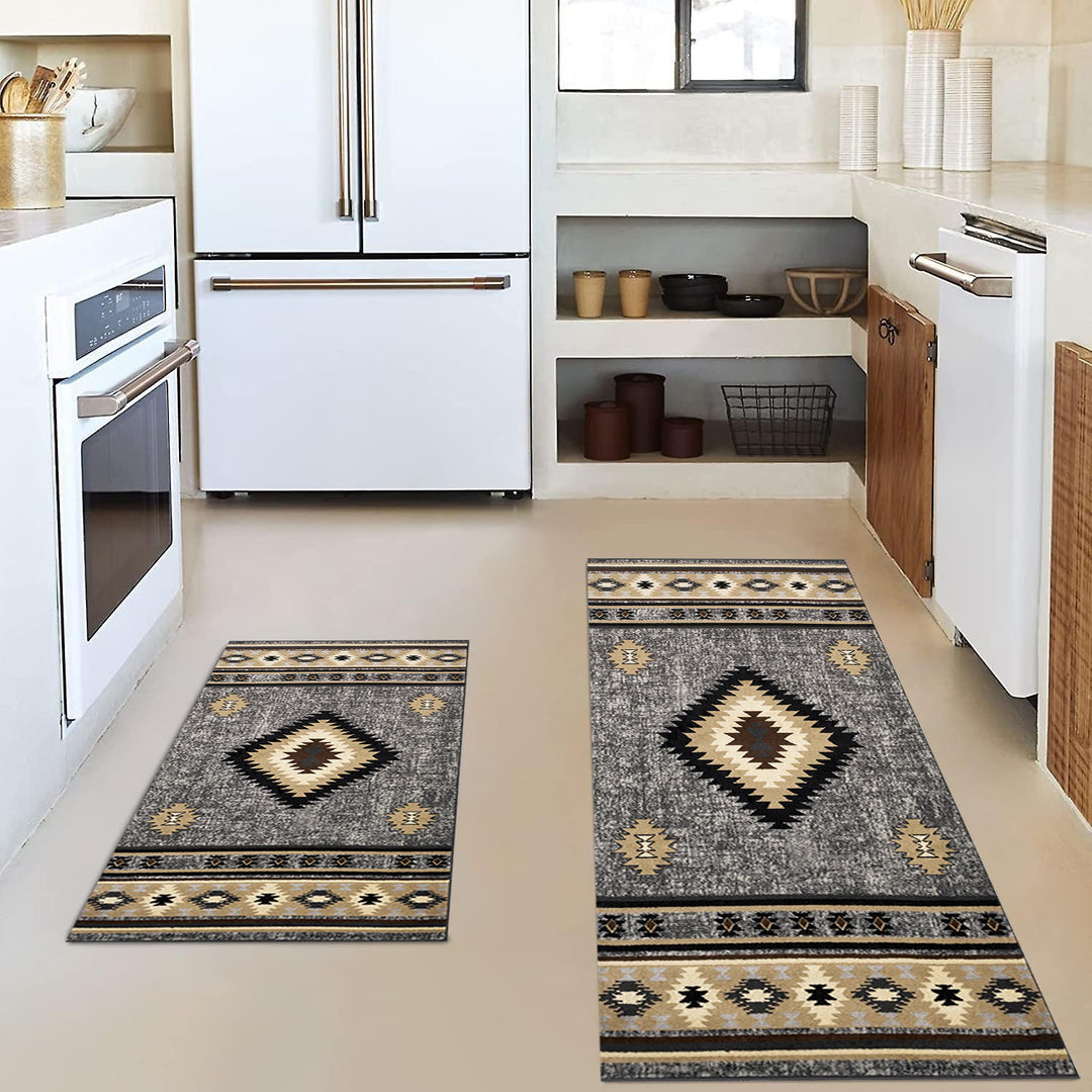 Vintage-Inspired Kitchen Mat Set Stornfield