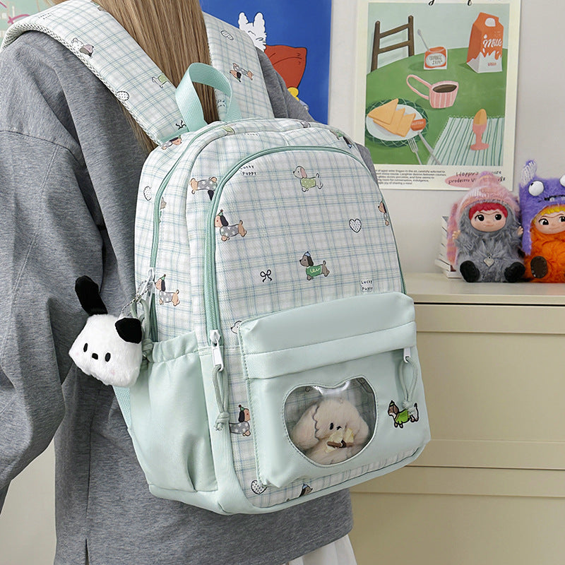 Backpack with Creative Music and Animal Motif Stornfield