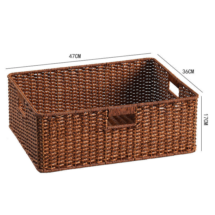 Large Woven Storage Bin with Ergonomic Cutout Handles Stornfield