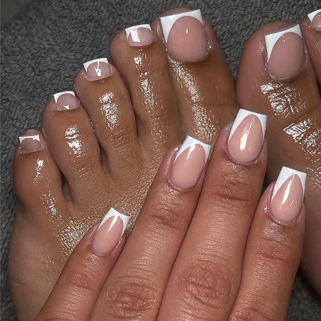 Elegant French Tip Mani-Pedi Set Stornfield