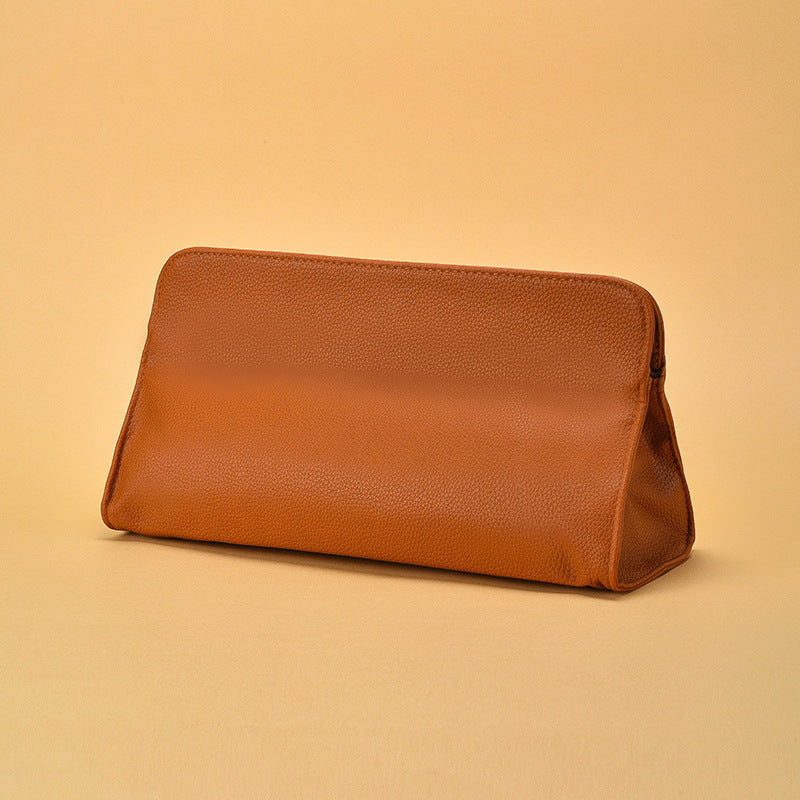 Textured Leather Cosmetic Pouch Stornfield