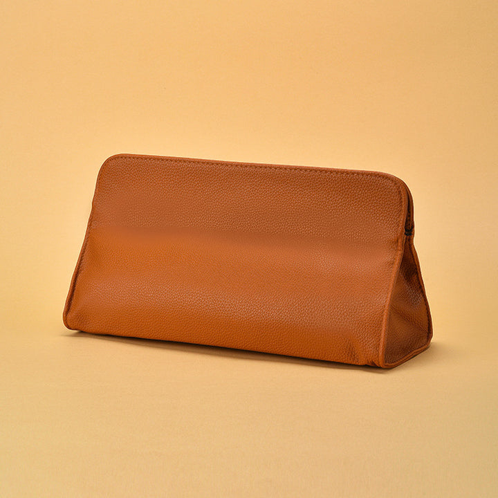 Textured Leather Cosmetic Pouch Stornfield