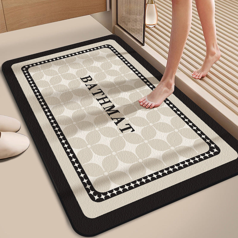 Geometric Pattern Non-Slip Bath Mat