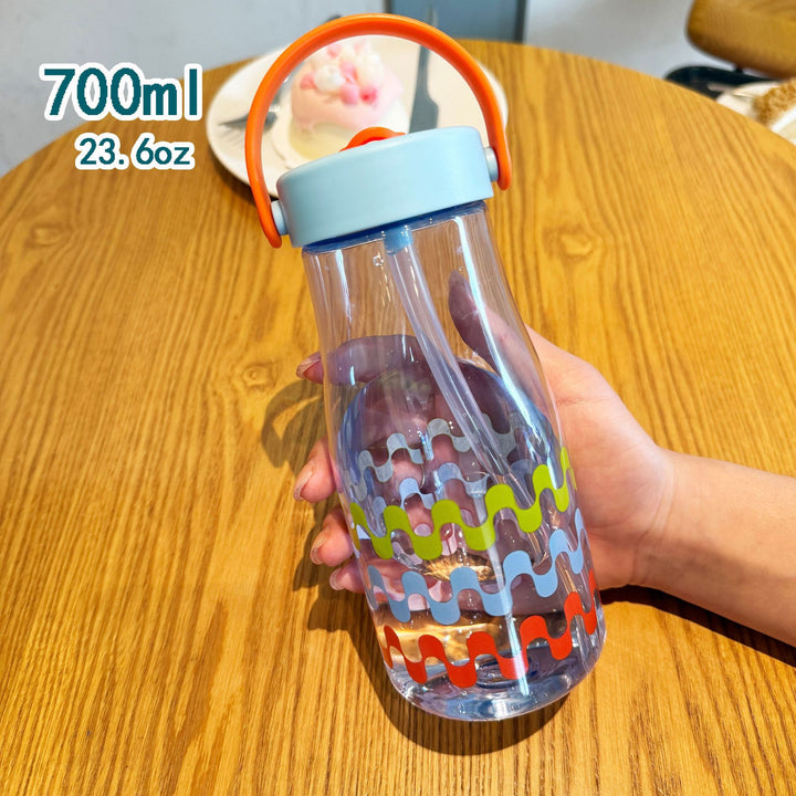 Women's Creative Water Bottle with Silicone Carrying Strap Stornfield