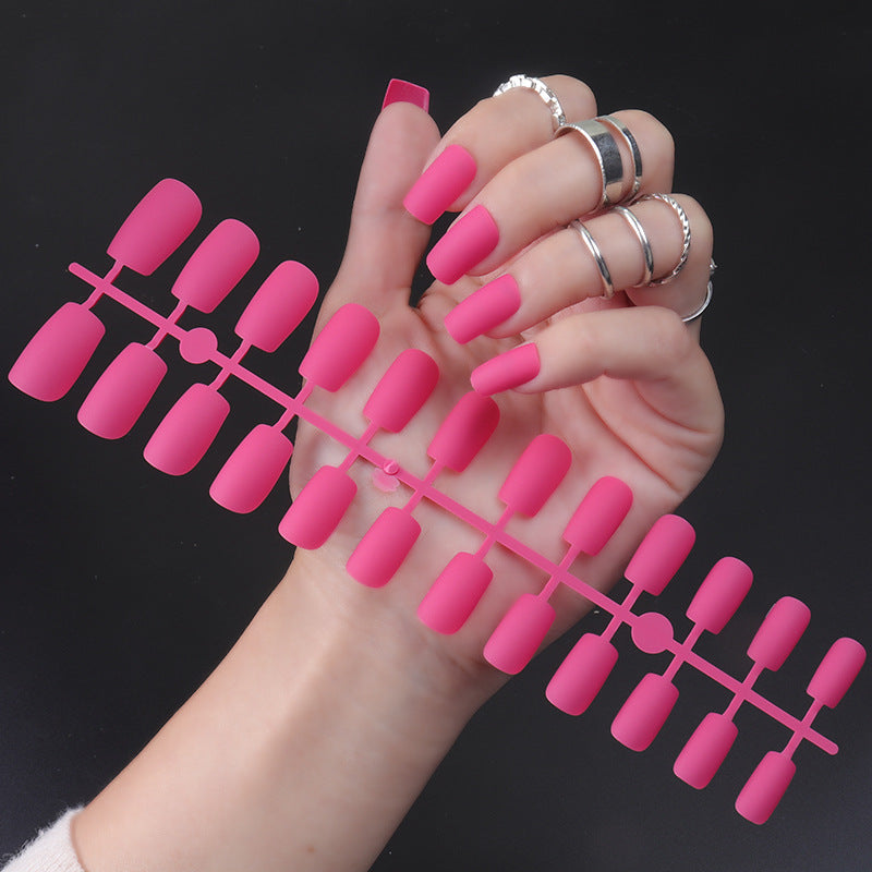Matte Finish Long Stiletto Press-On Nails Stornfield