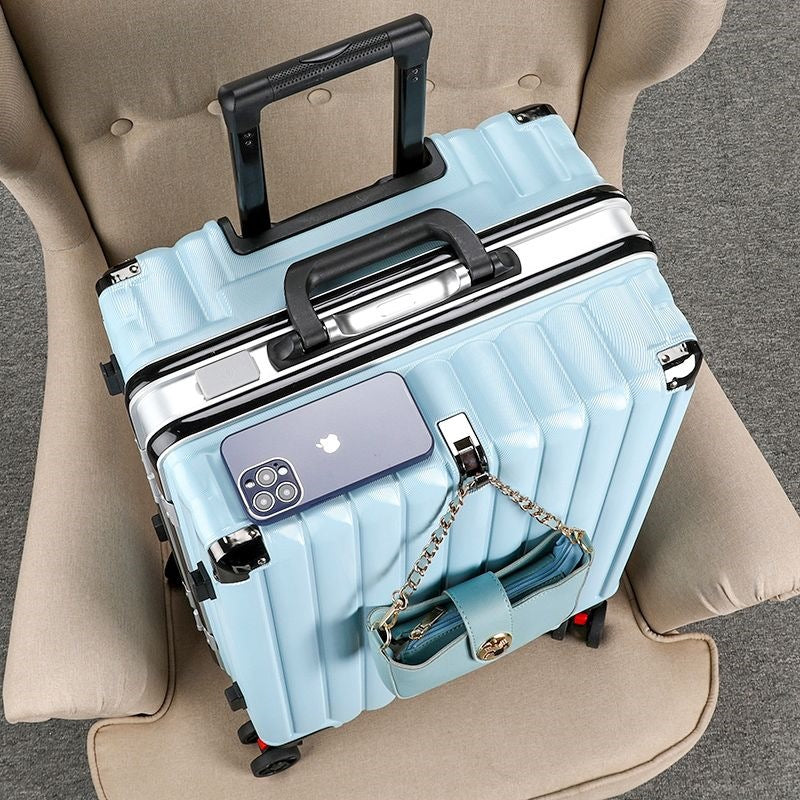 Hard Shell Trolley With Integrated Usb Charging Port And Multifunctional Storage Stornfield