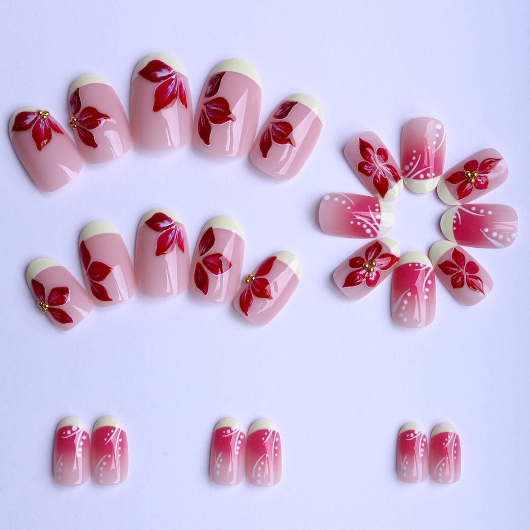Artful fingernails with floral details Stornfield