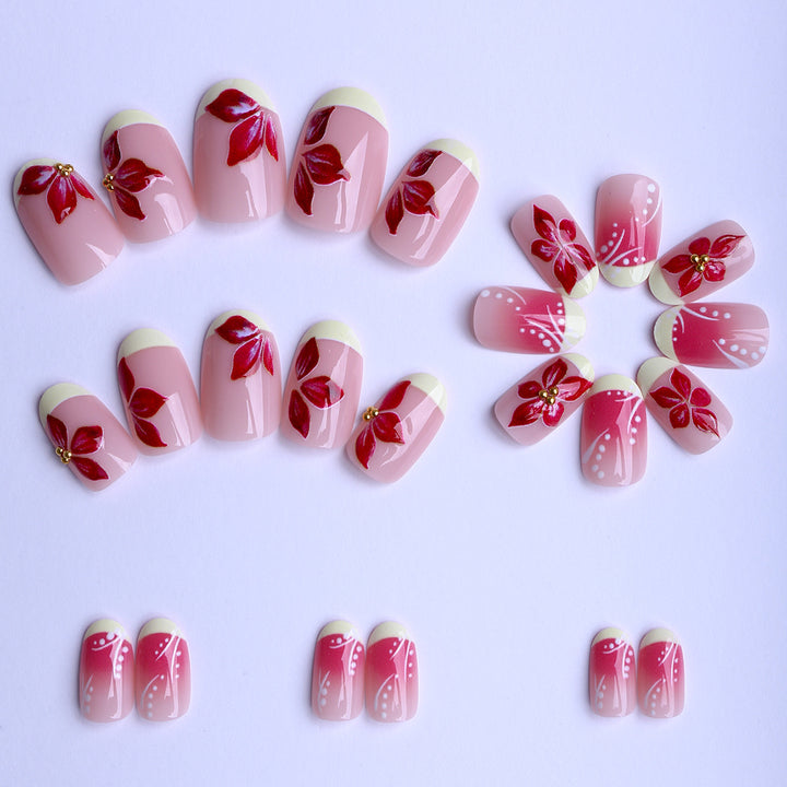 Artful fingernails with floral details Stornfield