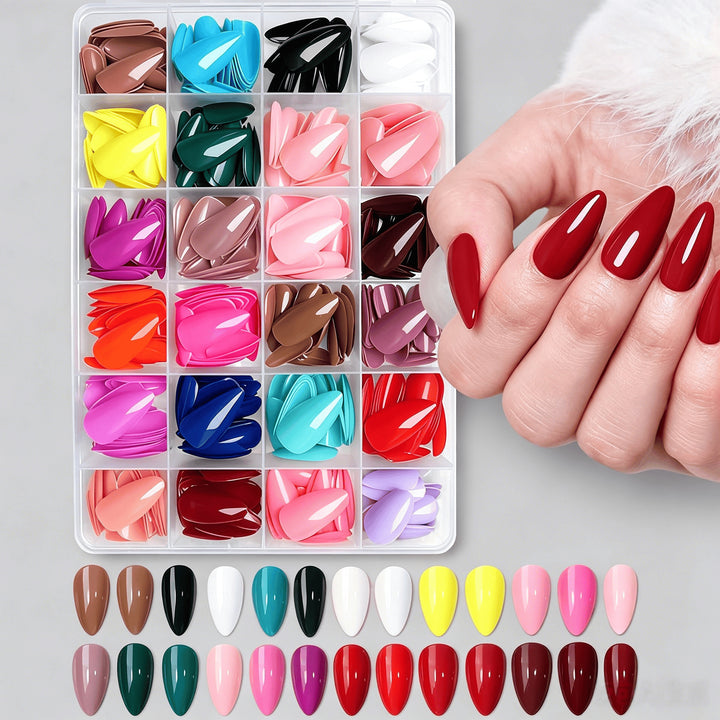 Premium Soft Gel Press-On Nail Tips Collection Stornfield