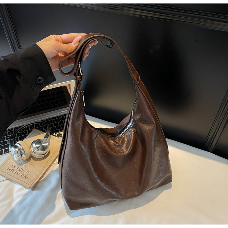 Soft Leather Slouchy Shoulder Bag Stornfield
