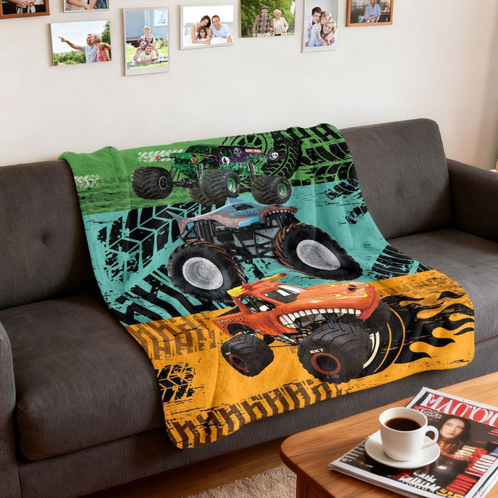 Firefighter-Themed Plush Fleece Blanket